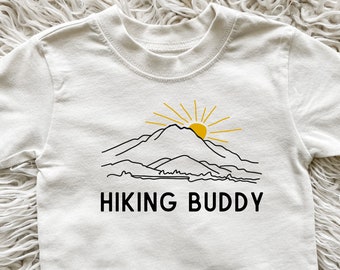 Hiking Buddy Kids Shirt, Hiking Toddler Shirt, Camping Shirt for Toddlers, Adventure Kids Clothes, Mountain Kids Shirt, Nature Lover Gift