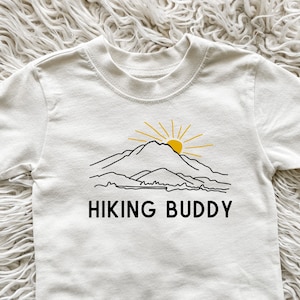Hiking Buddy Kids Shirt, Hiking Toddler Shirt, Camping Shirt for Toddlers, Adventure Kids Clothes, Mountain Kids Shirt, Nature Lover Gift