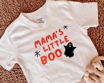 Mama's Little Boo Peuter Shirt, Herfst Peuter Shirt, Halloween Shirt, Peuter Kleding, Kids Halloween Shirt, Baby Halloween Kleding