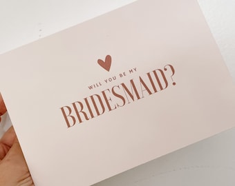 Bridesmaid Proposal Card, Will You Be My Bridesmaid Card, Maid of Honor Card, Modern Bridesmaid Proposal Card, Bridesmaid Gifts