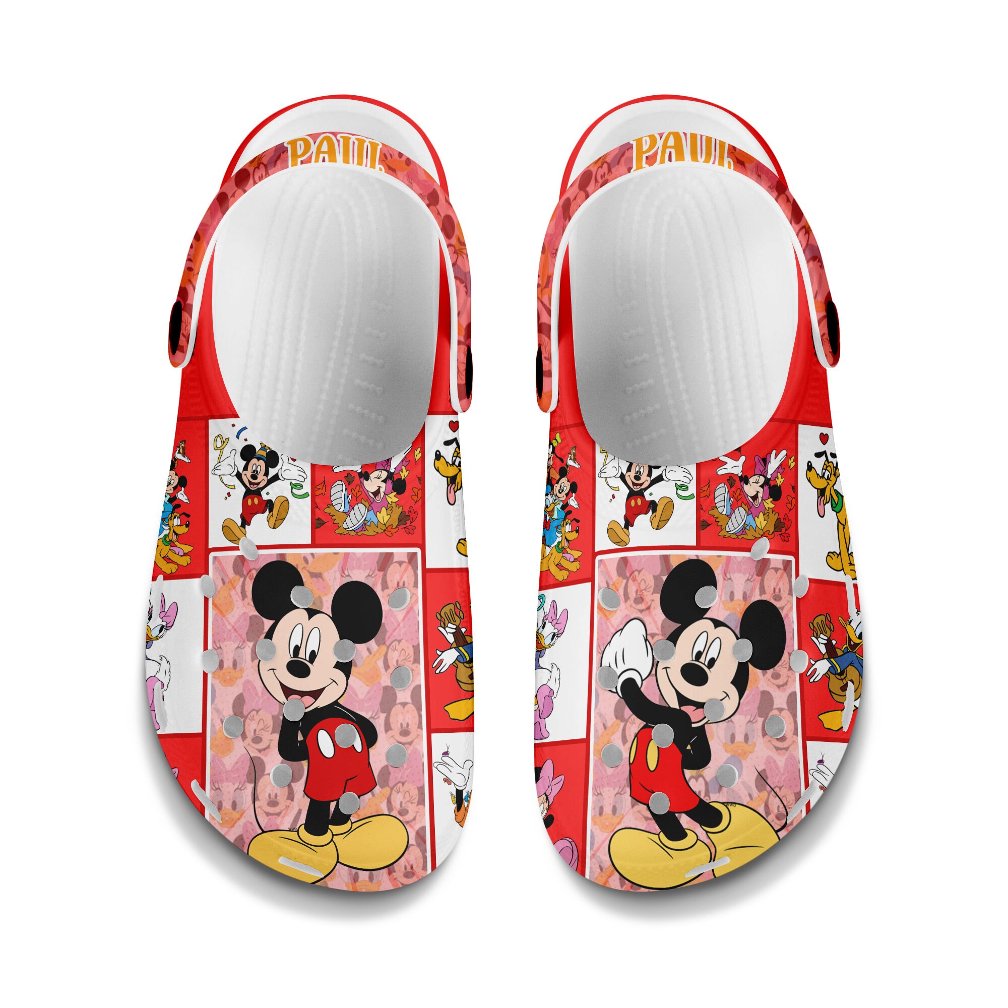Custom Mickey Mouse Clogs Shoes, Gift For Kids, Gift For Her