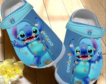 Stitch Crocband Clogs Shoes, Stitch Dog Clogs Shoes For Men Women and Kid, Disney Dog Clogs, Gift For Kids, Gift For Her, Mother Day Gift