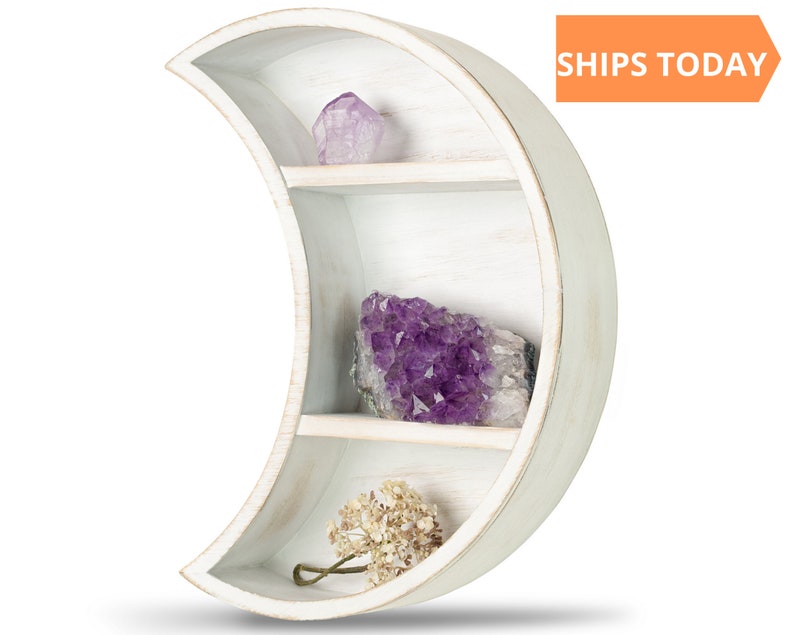 Moon Shelf White Nursery Wall Decor Nursery Shelf Etsy