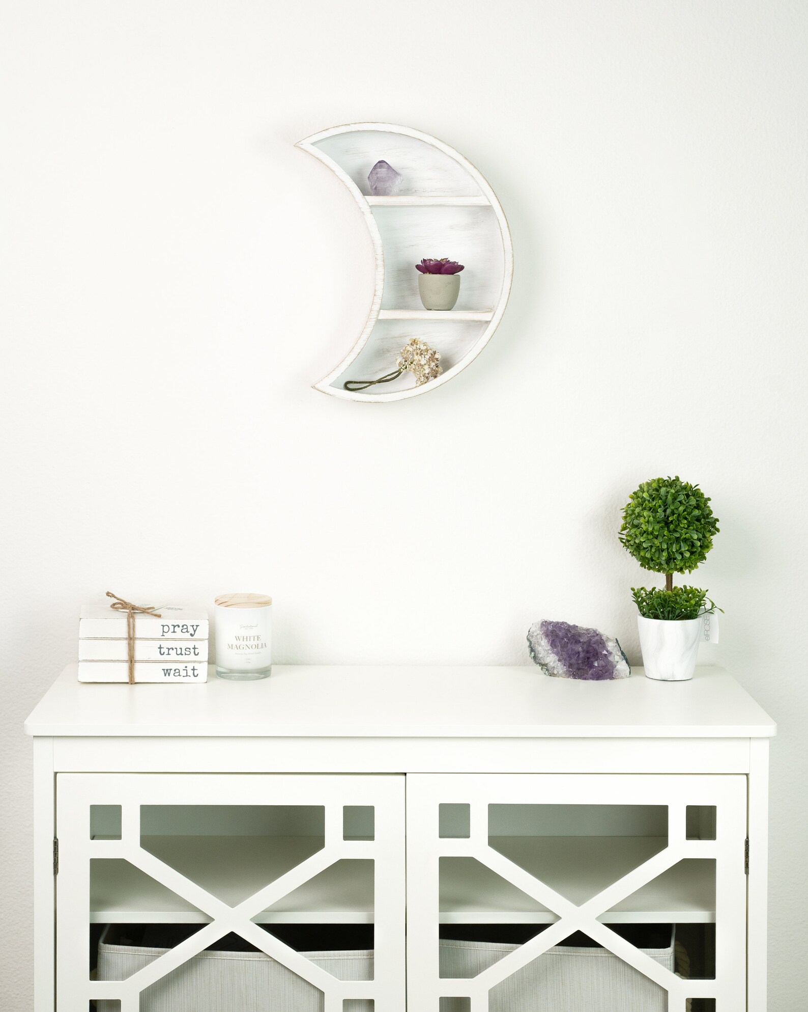 Moon Shelf White Nursery Wall Decor Nursery Shelf Etsy