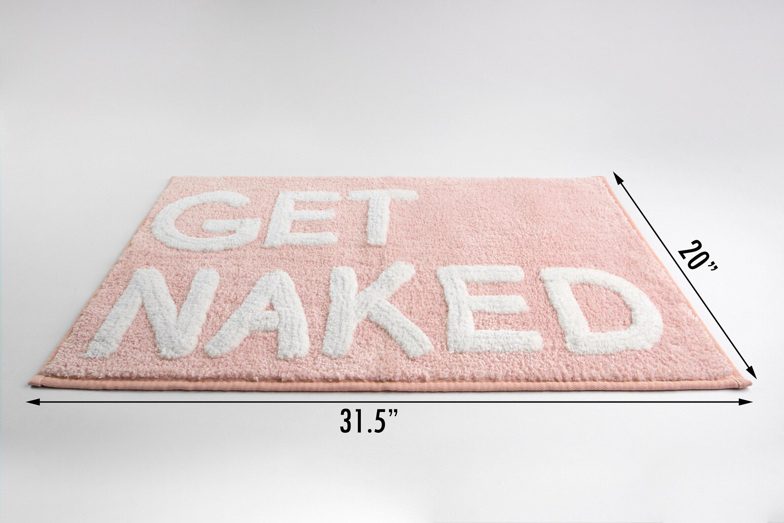 Get Naked Bath Mat Cute Bath Mat Pink Rug Funny Bathroom Etsy