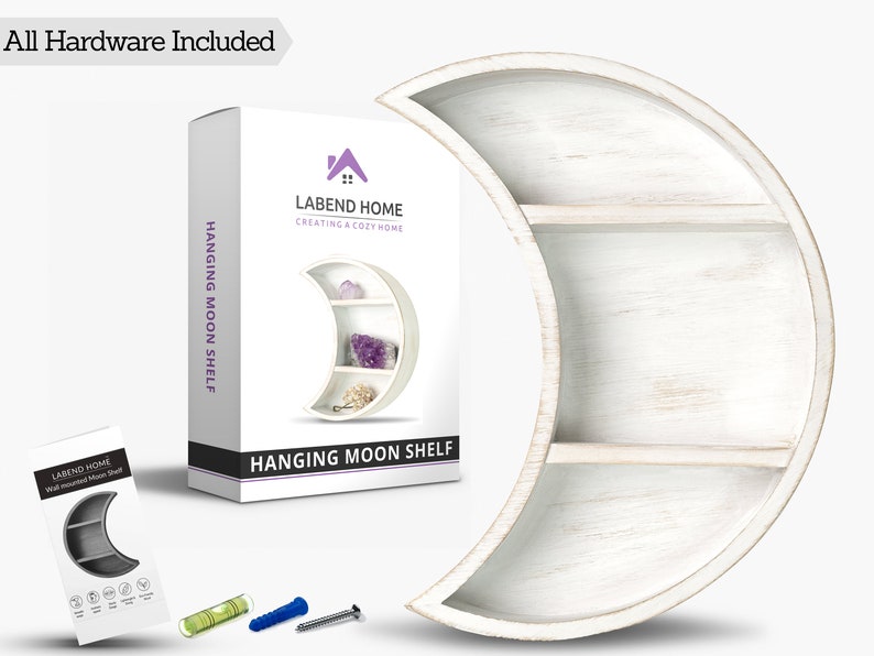 Moon Shelf White Nursery Wall Decor Nursery Shelf Etsy