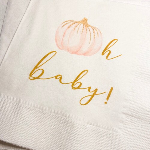 Pumpkin Oh Baby Shower Pumpkin Autumn Baby Cocktail or Etsy