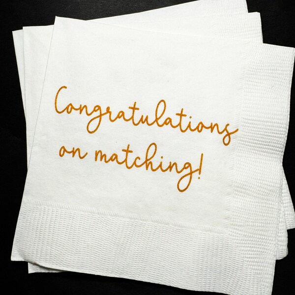 Match Day Medical School Doctor Med Match Day 2024 Doctor in the House Cocktail, Luncheon or Dinner Napkins Set of 25