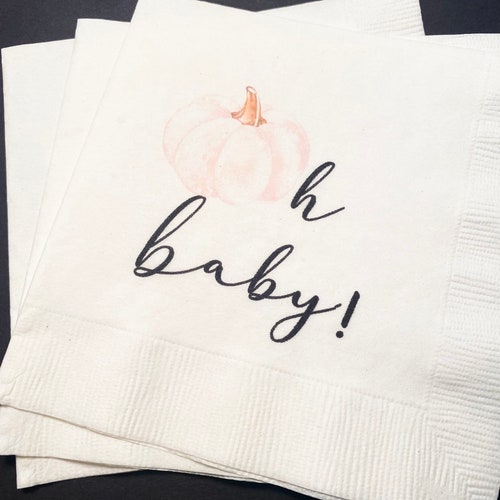 Pumpkin Oh Baby Shower Pumpkin Autumn Baby Cocktail or Etsy