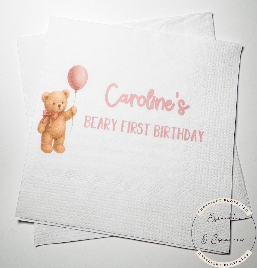 Teddy Bear Birthday Beary 1st Birthday First Birthday Girl First ...