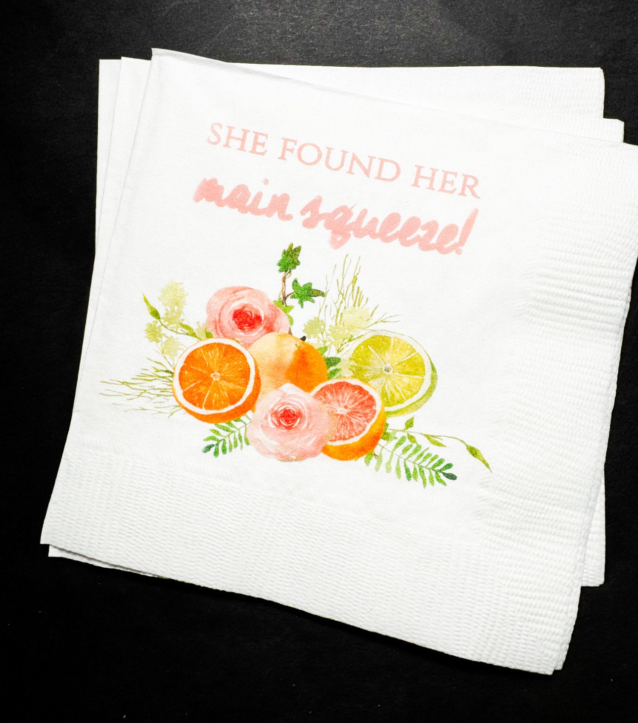 Main Squeeze Citrus Grapefruit Bridal Shower She Found Her Main Squeeze Spring Bridal Brunch Cocktail Luncheon or Dinner