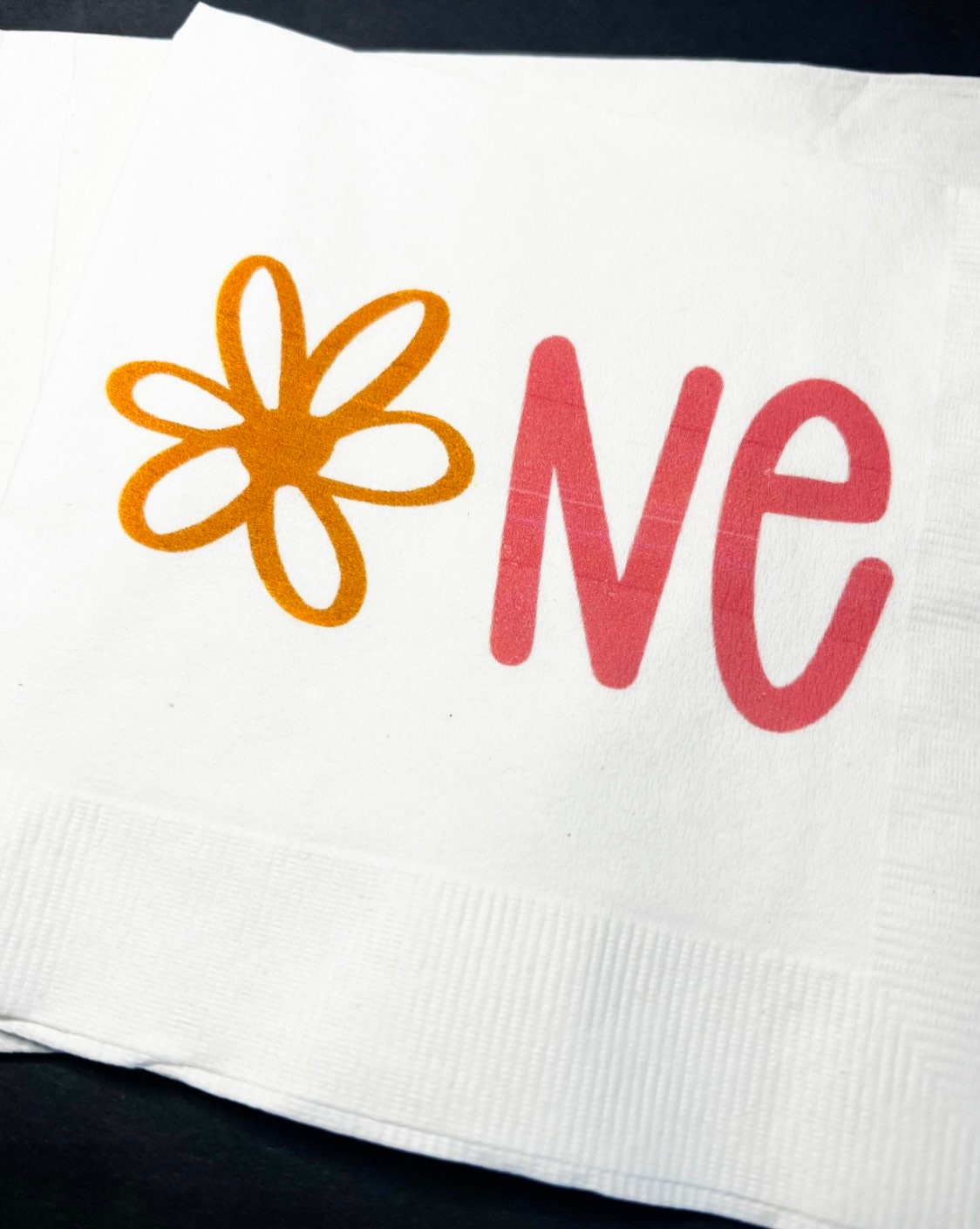 Groovy 1st Birthday Party Groovy Good Vibes Cocktail Luncheon or Dinner Napkins Set of 25