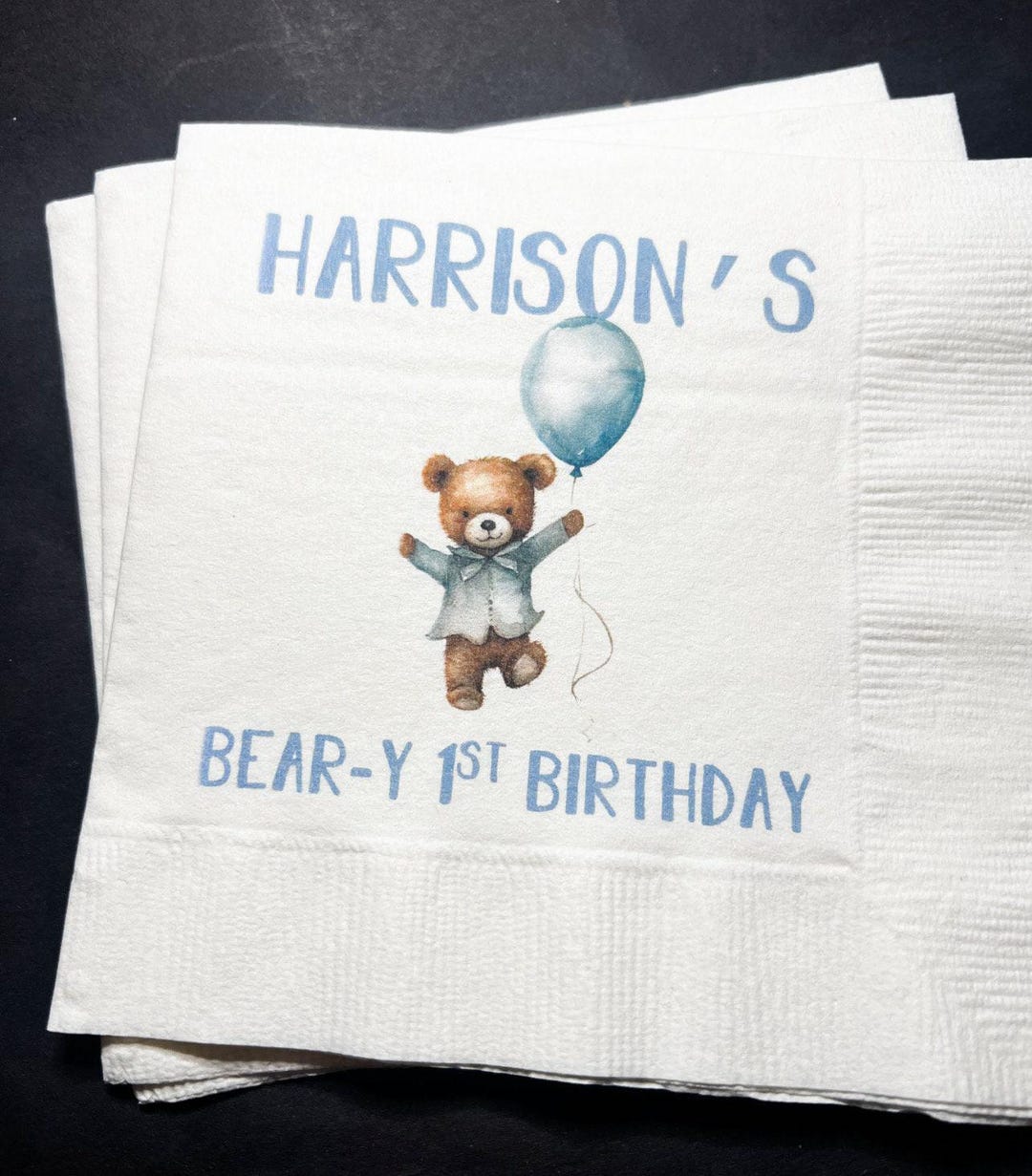 Teddy Bear Birthday Beary 1st Birthday First Birthday Bear Personalized ...