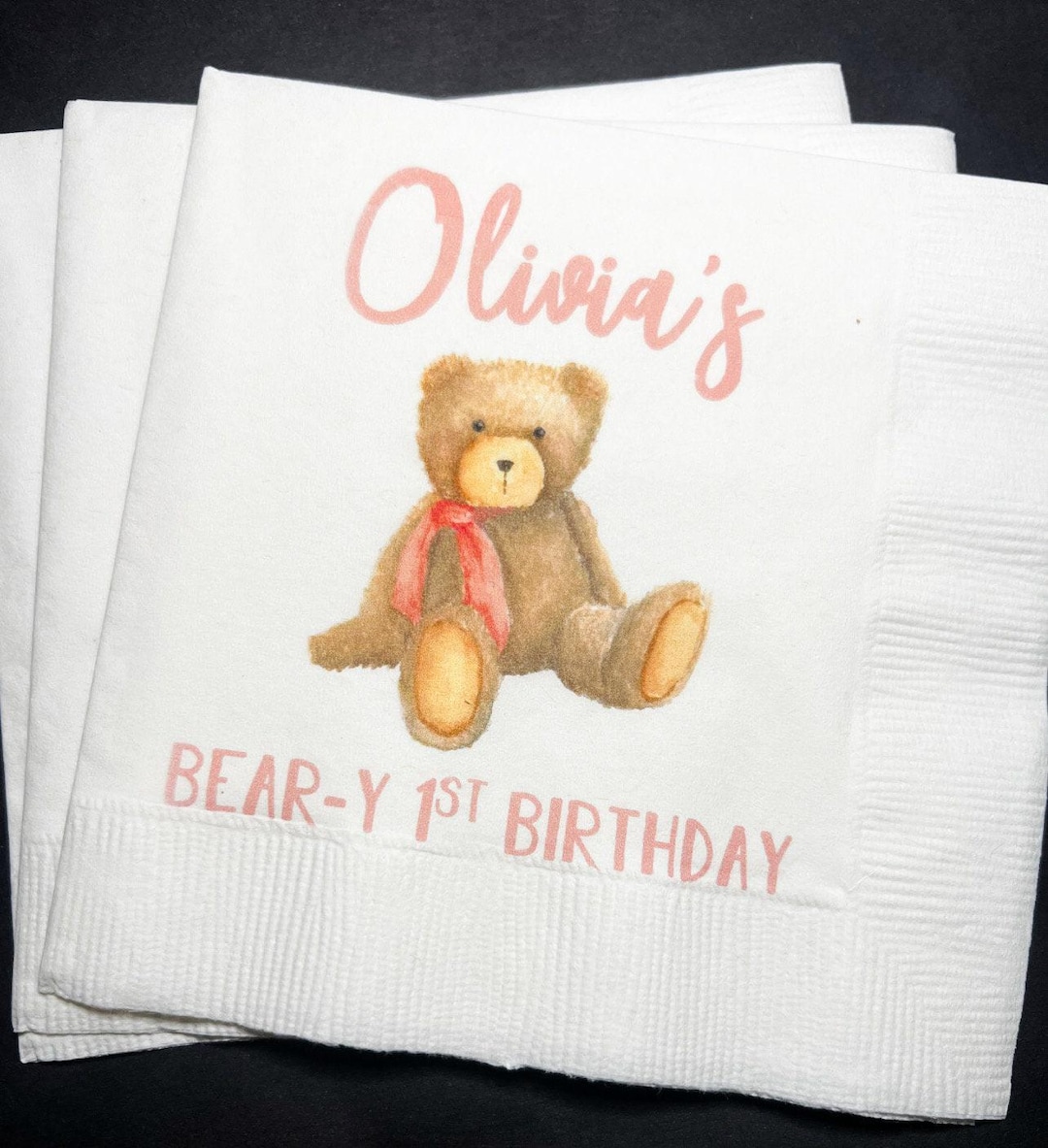 Teddy Bear Birthday Beary 1st Birthday First Birthday Girl First ...