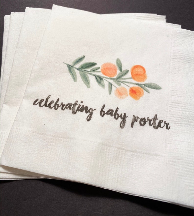 Clementine Cutie Baby Shower Spring Summer Shower Personalized Etsy