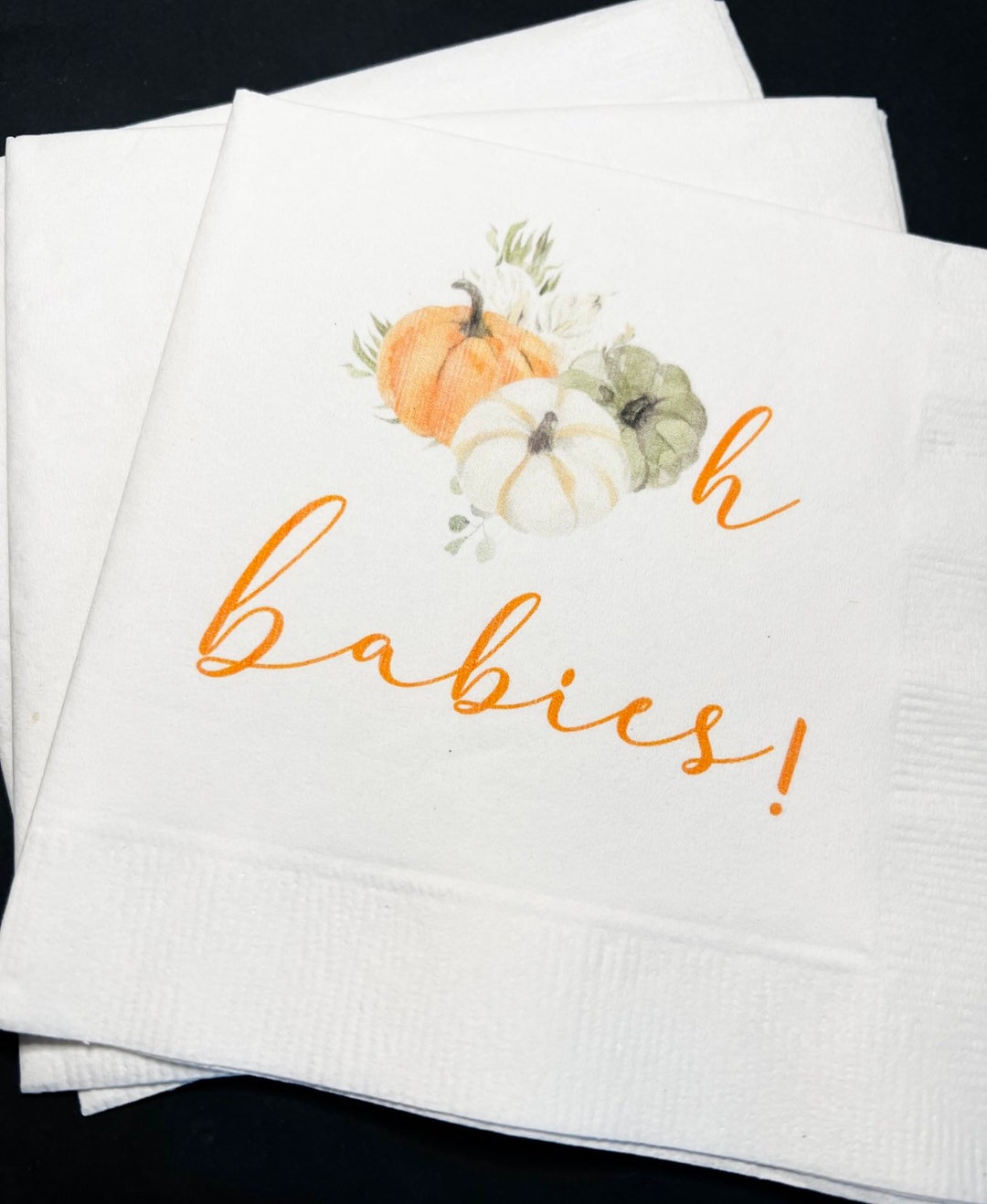 Pumpkin Oh Babies Twin Baby Shower Pumpkin Autumn Baby Cocktail