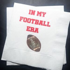 Team Halftime Football Party Funny Super Football Game Big Game Football Era Cocktail or Luncheon Napkins, Set of 25
