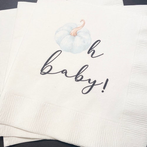 Pumpkin Oh Baby Shower Pumpkin Autumn Baby Cocktail or Etsy