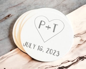 Wedding Coasters Custom Wedding Favors Personalized Wedding Favor Coasters