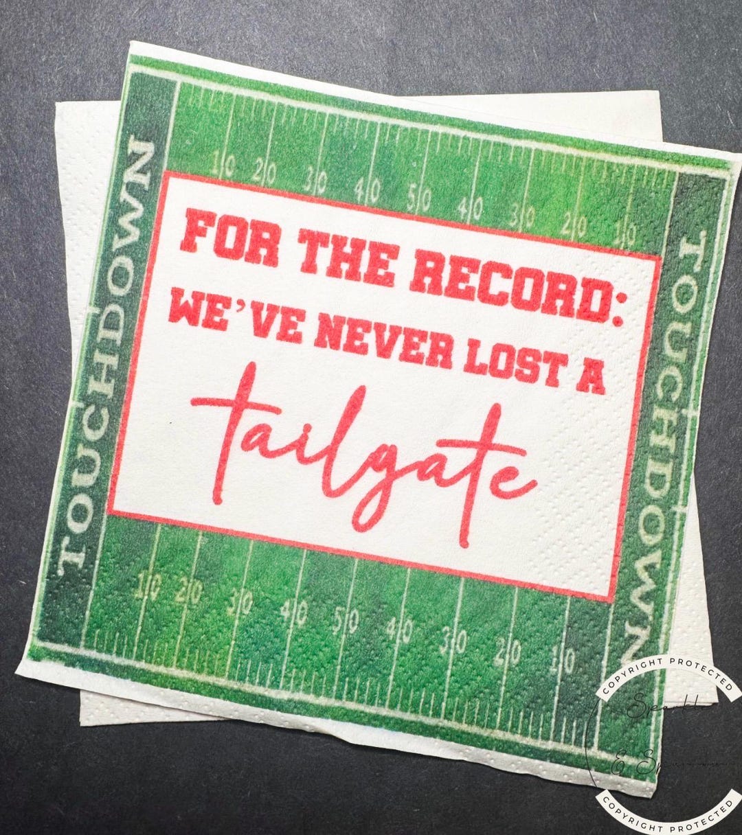 Tailgate Party Napkins Never Lost A Tailgate Party Supplies Game