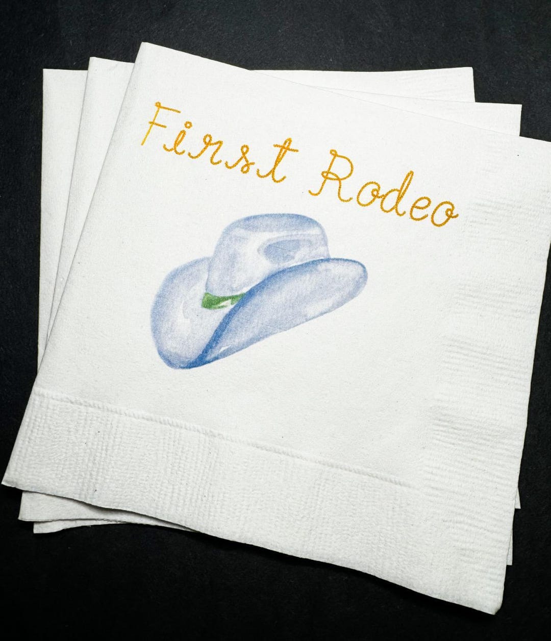 First Rodeo Western Birthday Cowboy Theme Birthday Blue Boot Hat Party ...