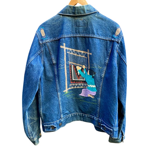 Handpainted 70s Levi's Type 3 Trucker Jacket - image 2