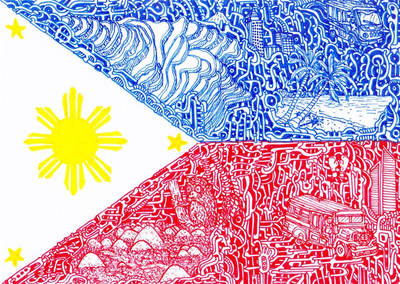 Stickers of National Flags philippines - Etsy Canada