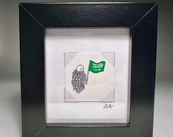 FRAMED Original Art : Smile Saudi Arabia