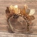 Leaf Crown Headband, Goddess Crown, Gold Headband, Tiara Headpiece, Luxury Headband, Headdress Crown, Melbourne Cup