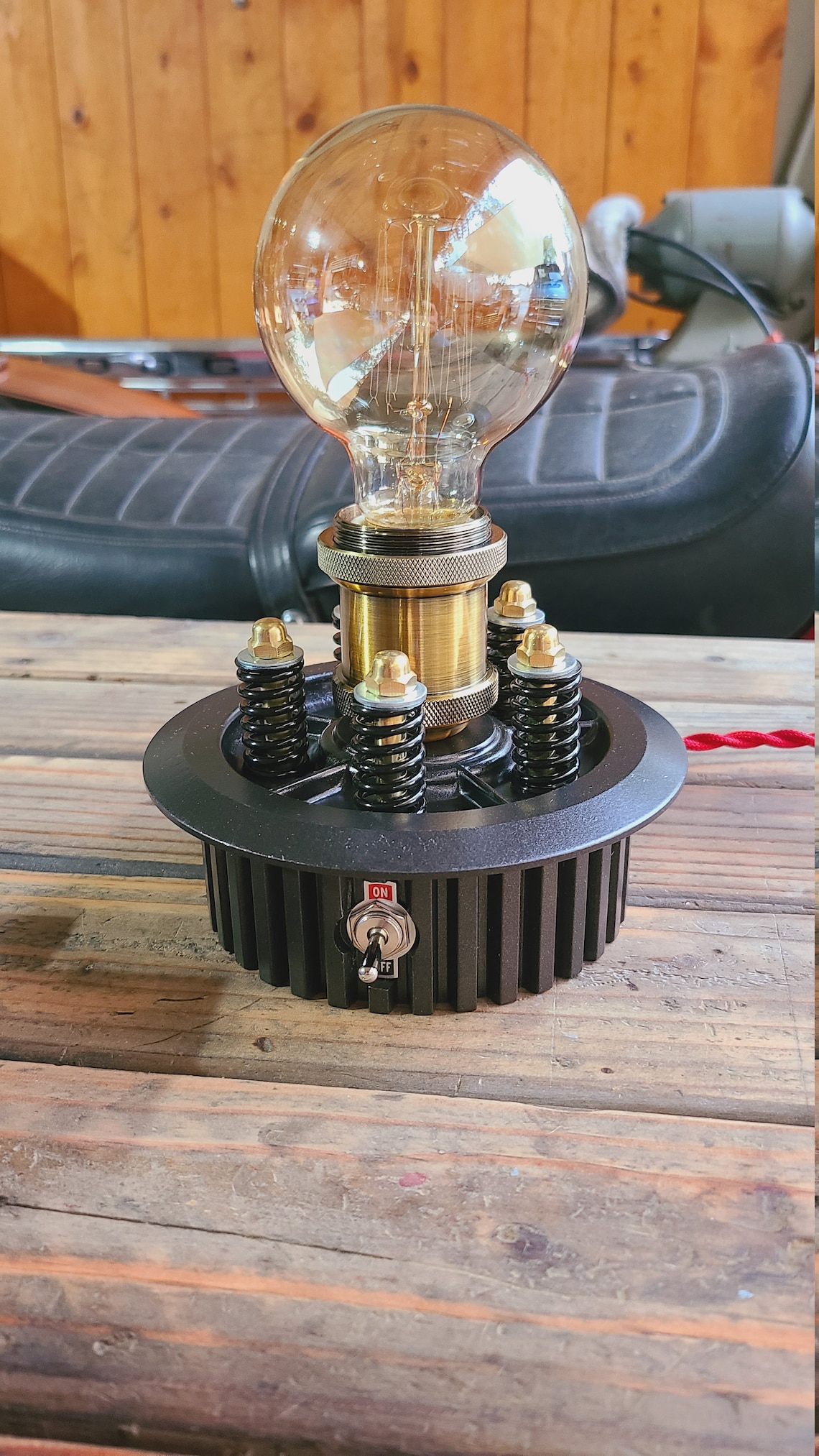 Globestyle G30 Vintage Motorcycle Parts Lamp Etsy