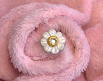 Birth Flower April Daisy Ring | Birth Month Ring | Flower Ring | Floral Ring | Adjustable Ring |