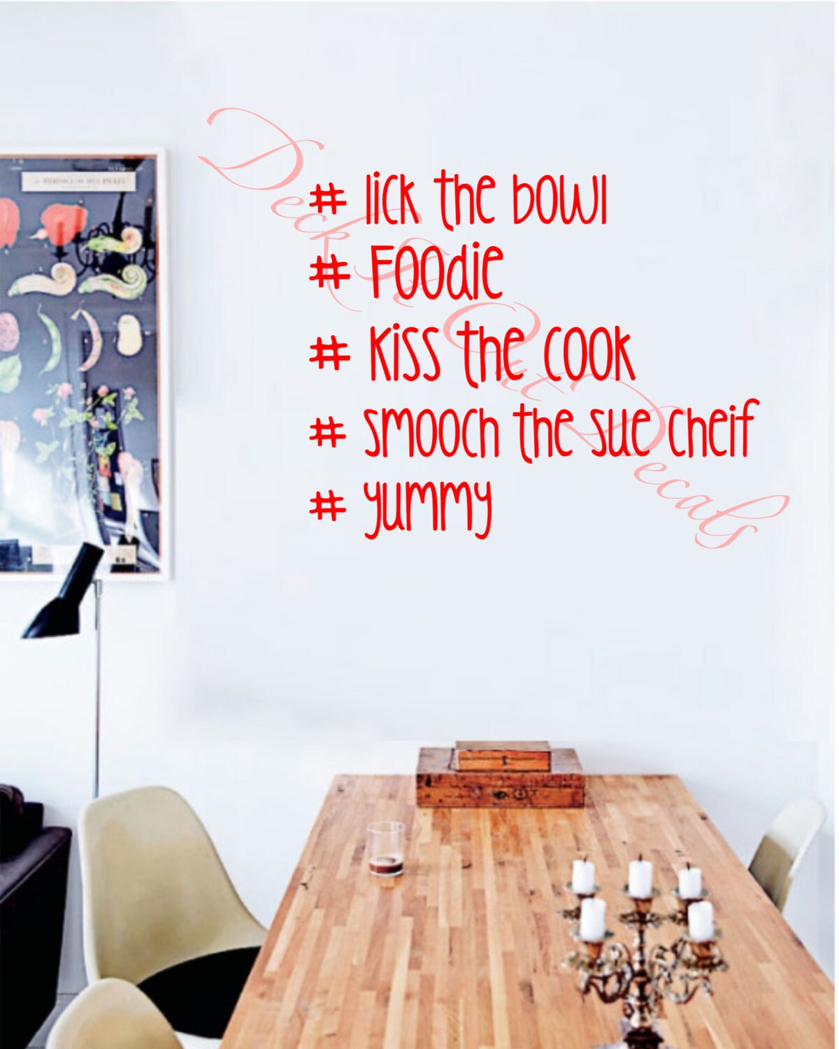 Kitchen Hashtags EDE00064 Etsy