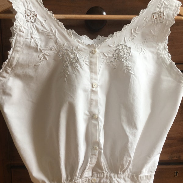 Petite Romantic Antique French Country Camisole, Petticoat, Underwear, Boudoir, Burlesque, Corset,