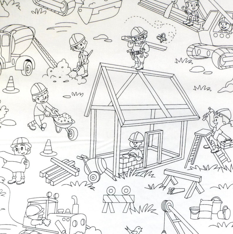 Michael Miller Fabric Rocket Kids Far Far Away Black HALF METRE