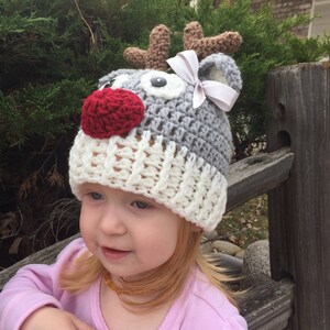 Deer Knit Beanie With Antlers & Ears – Cozy Reindeer Hat For Halloween & Winter