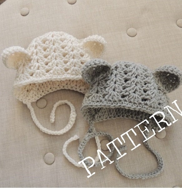 Crochet Bear Bonnet - Etsy