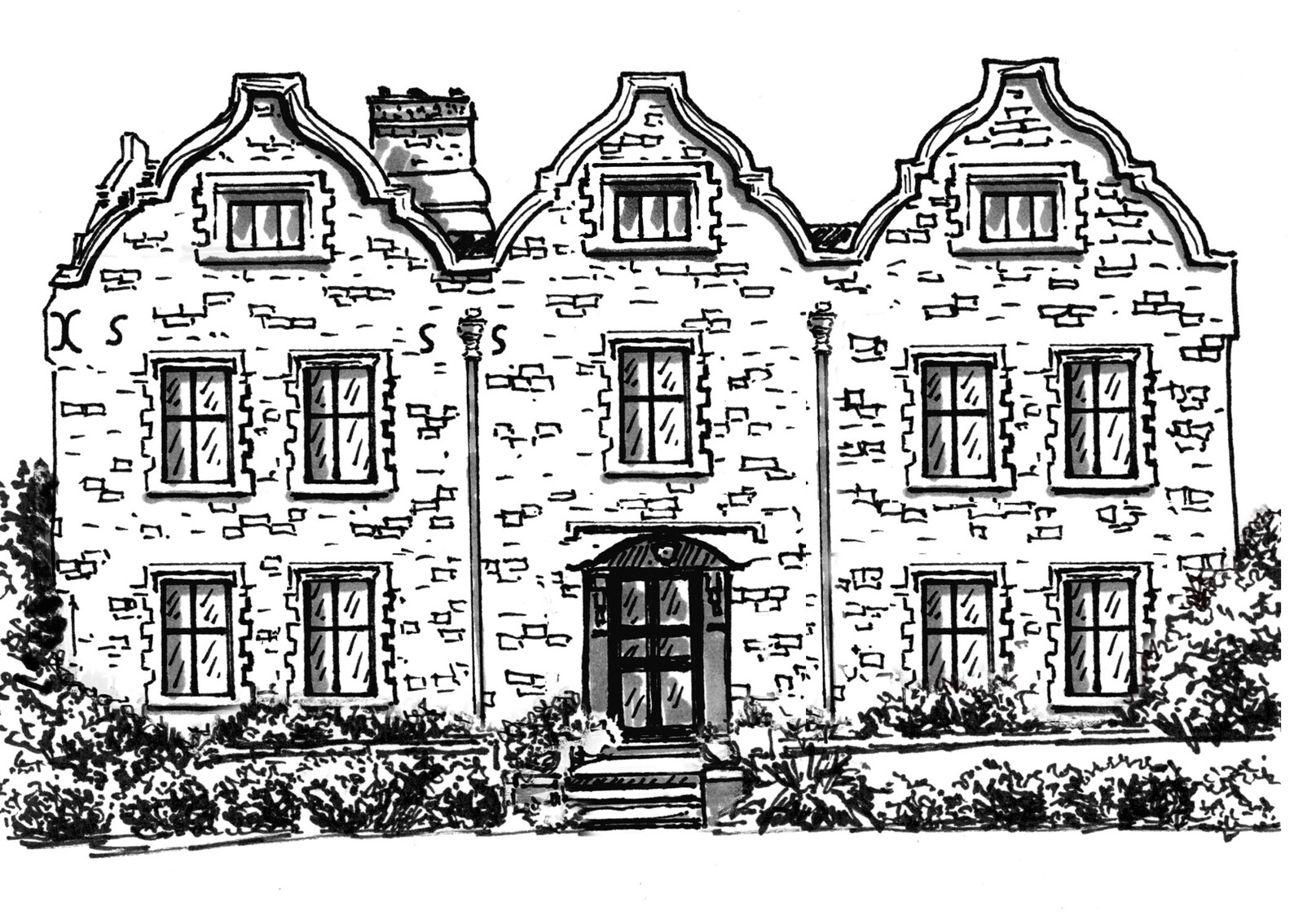 Custom House Portrait Drawing - Hand-drawn Pen and Ink House Sketch - Etsy