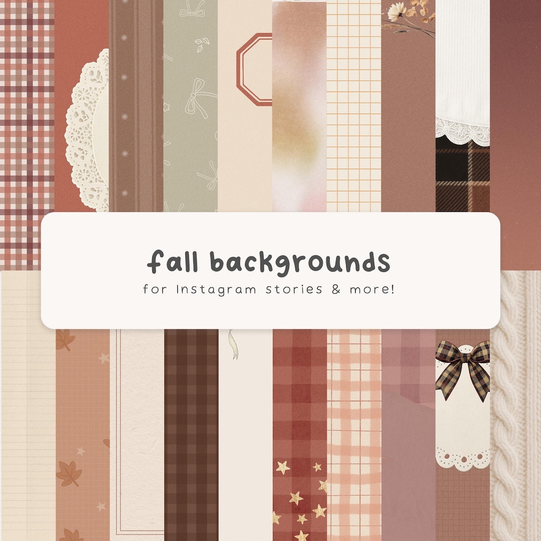 Autumn Instagram Story Background Pack – 20 JPG Templates - Seasonal ...