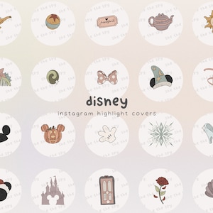 Magic Instagram Story Highlights, Theme Park IG Icons, Animation Aesthetic Highlight Stories Cover Social Media Icon For Instagram