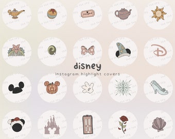 Magic Instagram Story Highlights, Theme Park IG Icons, Animation Aesthetic Highlight Stories Cover Social Media Icon For Instagram