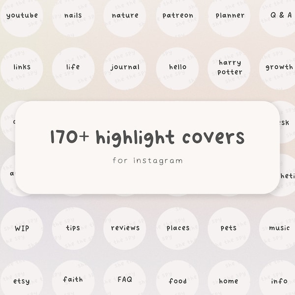 170+ Minimalist Text Instagram Story Highlights, Simple IG Icons, Clean Aesthetic Highlight Stories Cover Social Media Icon For Instagram