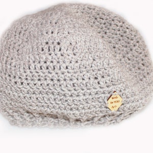 Crochet slouchy beanie pattern, crochet winter hat pattern, crochet slouch hat, customizable crochet beanie, intermediate crochet pattern image 5
