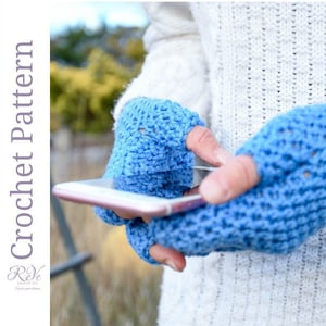 Fingertip Glove Crochet Pattern: Women's Fingerless Gloves (PDF Pattern)
