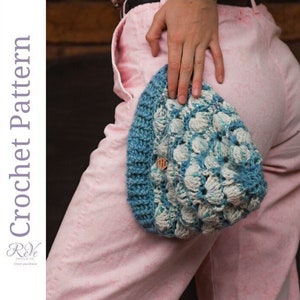 Patrón de crochet para gorro Shell B Mine, gorro texturizado para mujer (patrón PDF)