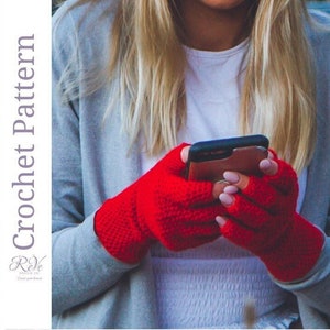 Crochet Fingertip Glove Pattern: Women's DIY Gloves (PDF Pattern)