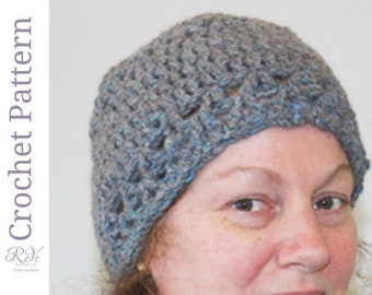 Quick Unisex Crochet beanie pattern for adults. Chunky yarn winter hat pattern. US & UK Terms. DIY Gifts.