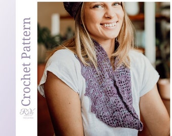 Lacy Rapt Hearts Cowl Crochet Pattern Add romance to every day! Fingering weight yarn, written pattern & chart. 2 finishing options.