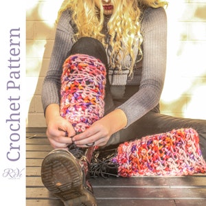 Leg Warmers Crochet Pattern , adult Leg warmers Pattern, Super Chunky arm warmers, crochet leg warmers, open toe socks, slouchy leg warmers