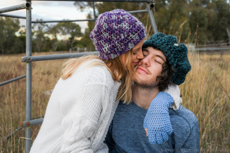 Crochet slouchy beanie pattern, crochet winter hat pattern, crochet slouch hat, customizable crochet beanie, intermediate crochet pattern image 6