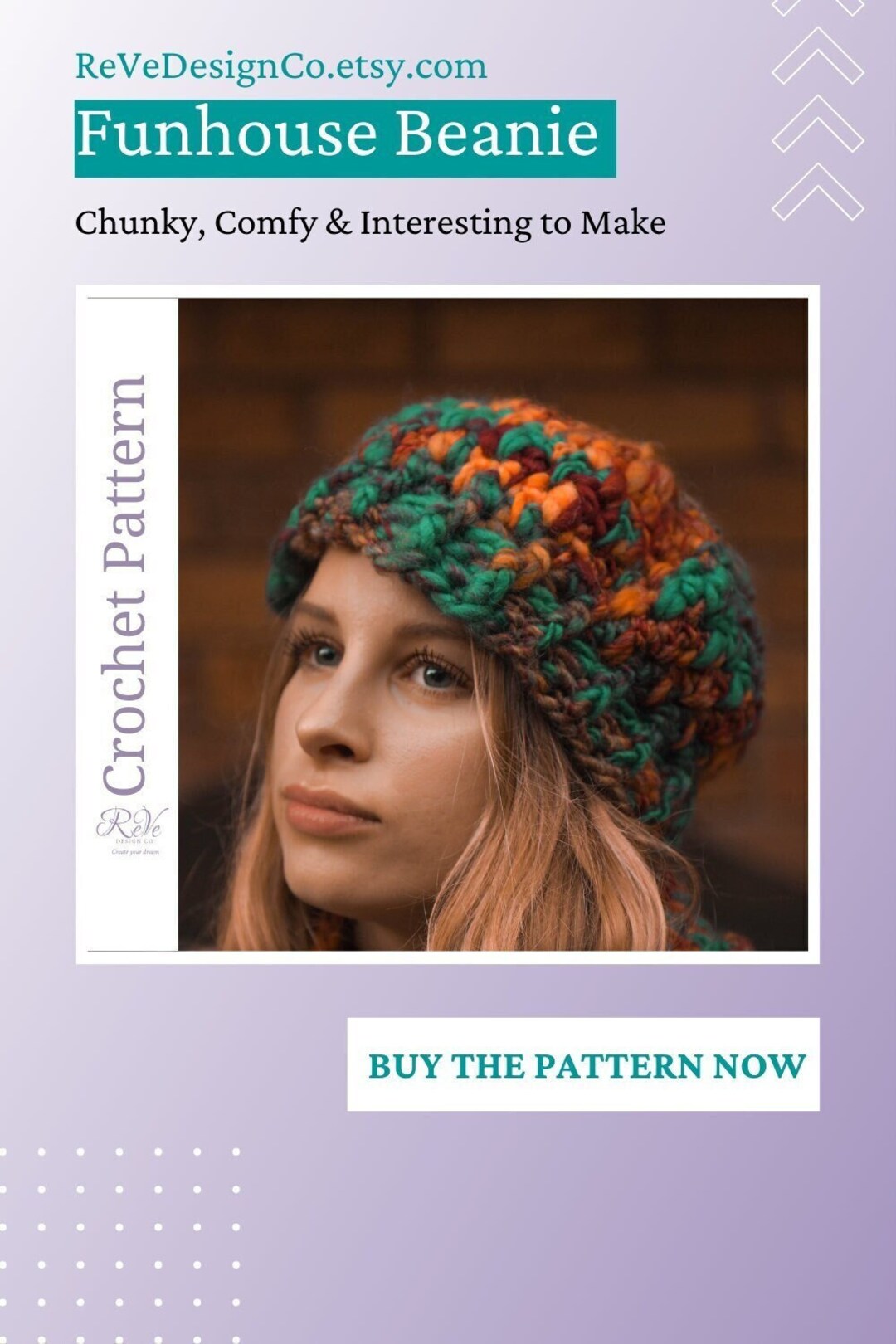Funhouse Beanie is a Textured Crochet Slouchy Hat Pattern Using Various ...